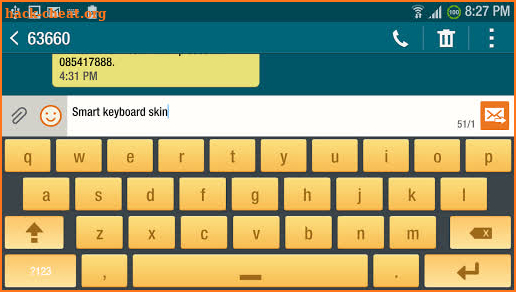 Blackgold Smart Keyboard skin screenshot