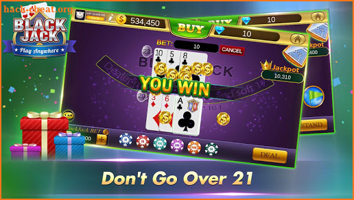 Blackjack 21 Free - Casino Black Jack Trainer Game screenshot