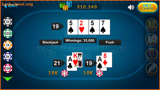 BlackJack 21 Offline screenshot