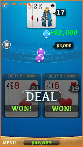 Blackjack screenshot