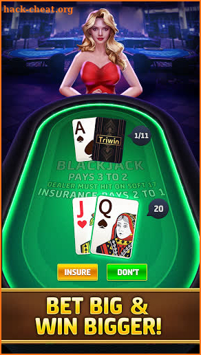 Blackjack & Video Poker - Triwin Poker free games screenshot