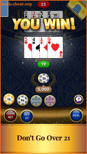 Blackjack Card Game screenshot