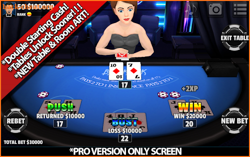 Blackjack SG PRO screenshot