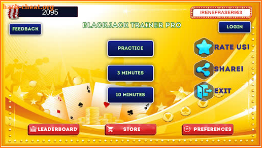 Blackjack Trainer PRO! ♠️ Free Black Jack 21 screenshot