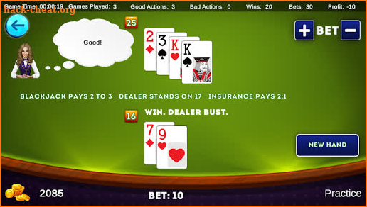 Blackjack Trainer PRO! ♠️ Free Black Jack 21 screenshot