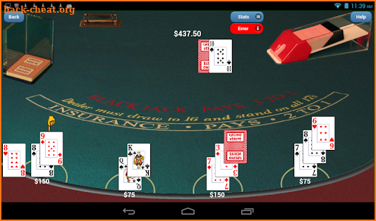 Blackjack Verite Games screenshot