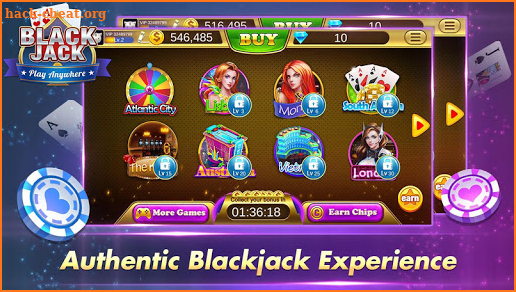 Blackjack:Free Vegas Blackjack 21 Casino Card Game screenshot