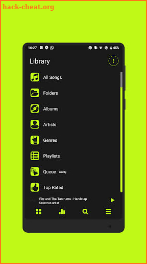 Blacklight ⚡️ PowerAmp v3 Skin screenshot