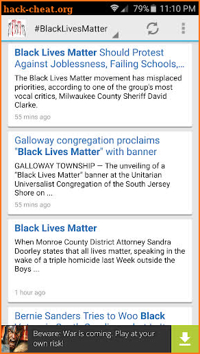 #BlackLivesMatter screenshot