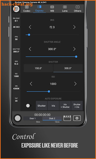 Blackmagic BMPCC 4K Controller screenshot