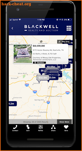 Blackwell Realty and Auction screenshot
