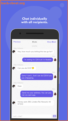 Blastchat Messenger screenshot