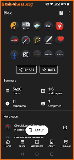 Blax Icon Pack screenshot