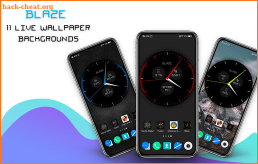 Blaze Clock Live Wallpaper screenshot