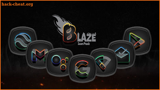 Blaze Dark Icon Pack screenshot