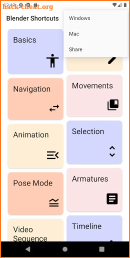 Blender Shortcuts screenshot