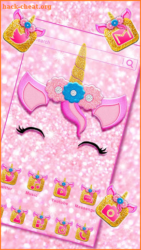 Bling Unicorn Themes HD Wallpapers 3D icons screenshot