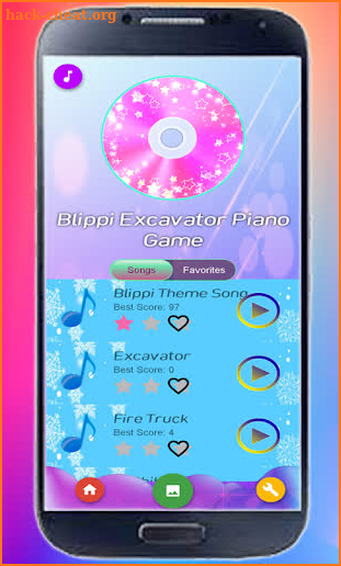 Blippi Excavator Piano Game screenshot