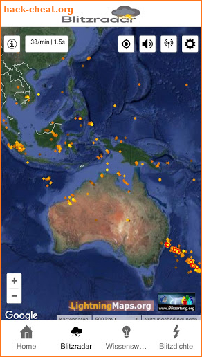 Blitzradar: Blitzortung - Gewitter Radar screenshot