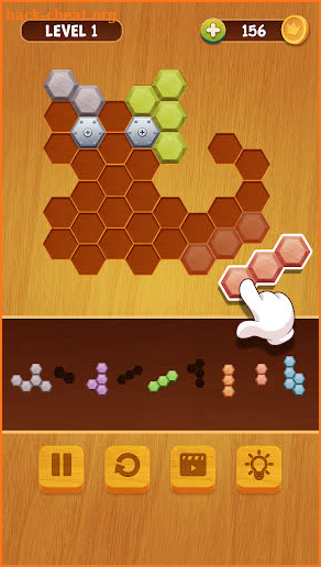 Block Puzzle Hexa Wood - Classic free puzzle screenshot