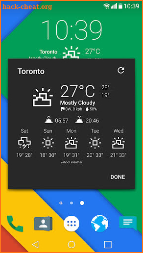 Block Weather Icons Set for Chronus screenshot