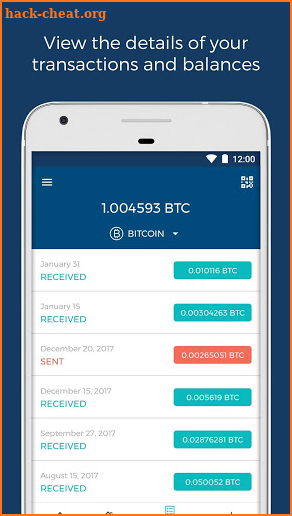 Blockchain Wallet. Bitcoin, Bitcoin Cash, Ethereum screenshot