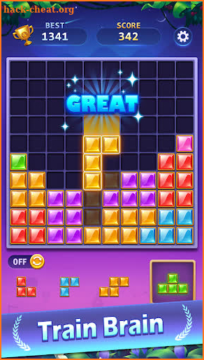 BlockPuz Jewel-Free Classic Block Puzzle Game screenshot