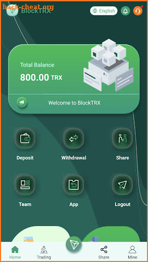 BlockTRX screenshot