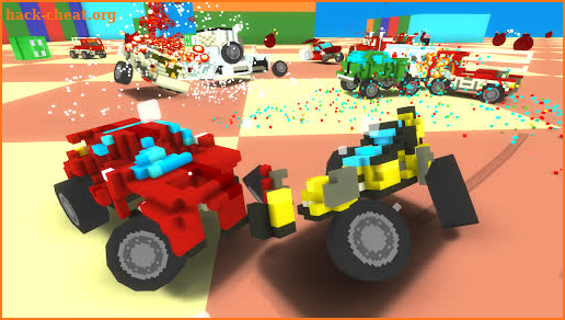 Blocky Car Crash Royale screenshot