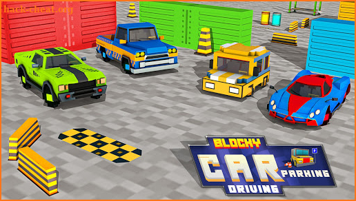 Blocky Car Parking & Driving Game screenshot