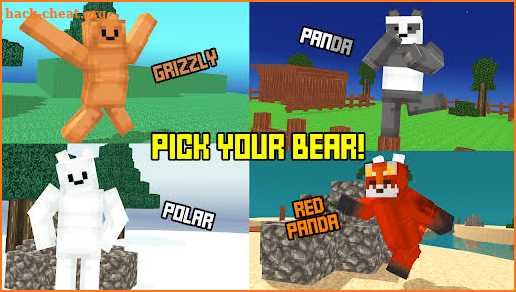 Blocky Cartoon: Save the Bears screenshot