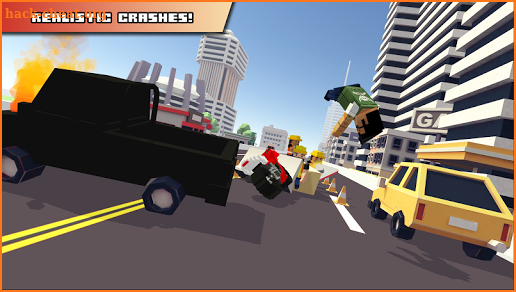 Blocky Moto Racing 🏁 screenshot