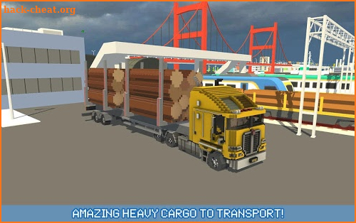 Blocky Truck Driver: Urban Transport screenshot