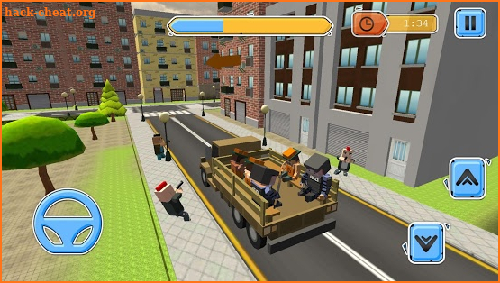 Blocky Vegas Crime Simulator:Prisoner Survival Bus screenshot