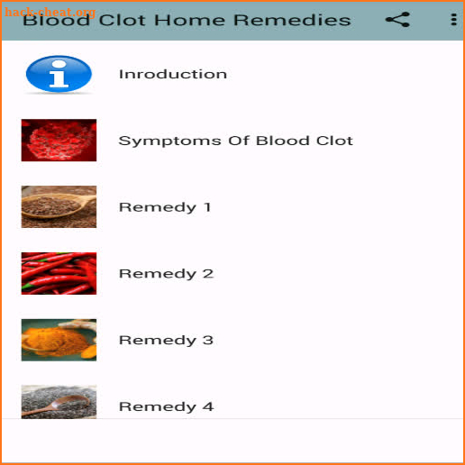 Blood Clot Home Remedies screenshot