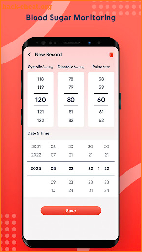 Blood Pressure & Sugar Log screenshot