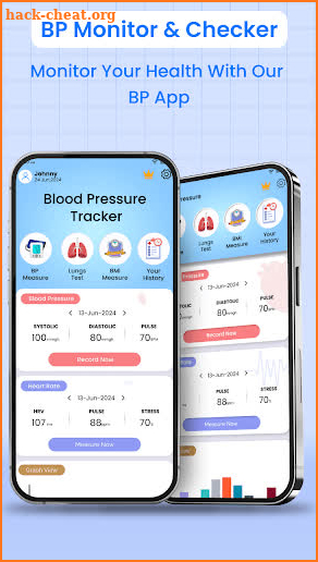 Blood Pressure App screenshot