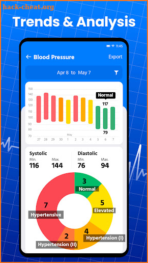 Blood Pressure App Pro screenshot