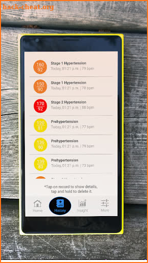 Blood Pressure : BP History Average Info Tracker screenshot