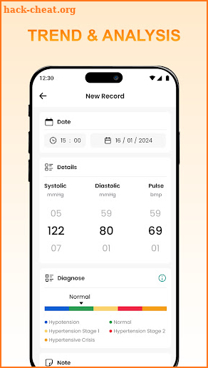 Blood Pressure: BP Monitor App screenshot