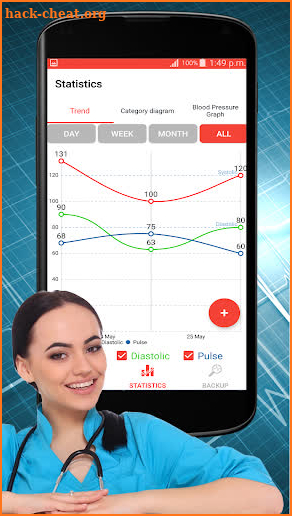 Blood Pressure Check : BP Logger : BP Tracker App screenshot