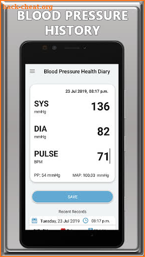 Blood Pressure Check Diary: BP Info screenshot