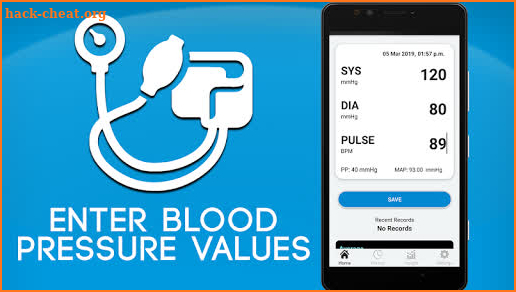 Blood Pressure Check Diary : History Log screenshot