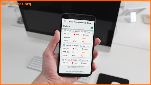 Blood Pressure Checker : BP Evaluation : BP Track screenshot