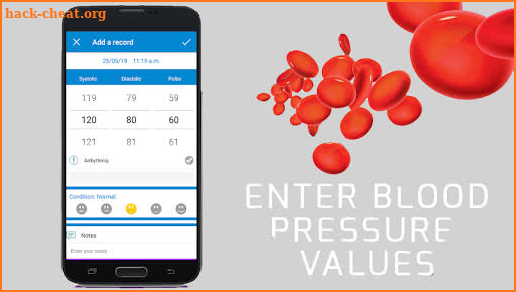 Blood Pressure Checker Logger : Scan Tracker Test screenshot