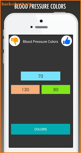 Blood Pressure Colors screenshot