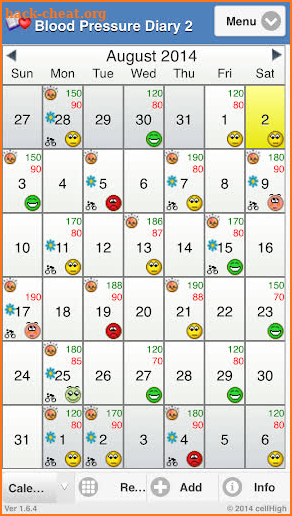 Blood Pressure Diary 2 screenshot