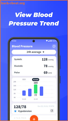 Blood Pressure Diary screenshot