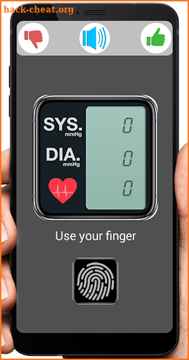 Blood Pressure Fingerprint Checker screenshot