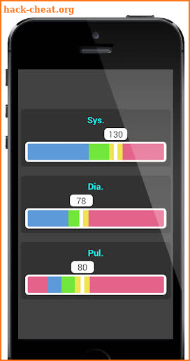 Blood Pressure Interval Values screenshot